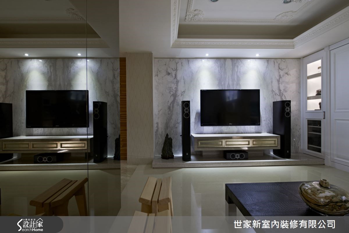 17坪新成屋(5年以下)＿新古典客廳案例圖片＿世家新室內裝修有限公司＿世家新_04之8