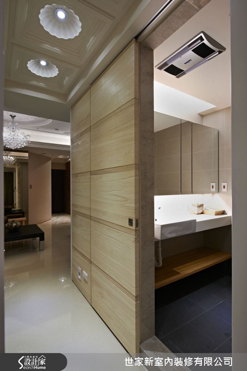 17坪新成屋(5年以下)＿新古典浴室走廊案例圖片＿世家新室內裝修有限公司＿世家新_04之20