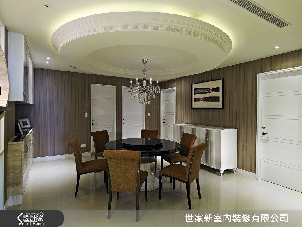 60坪新成屋(5年以下)＿新古典餐廳案例圖片＿世家新室內裝修有限公司＿世家新_05之14