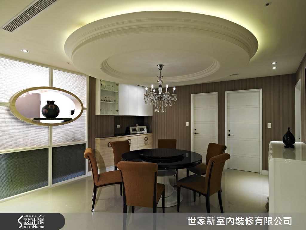 60坪新成屋(5年以下)＿新古典餐廳案例圖片＿世家新室內裝修有限公司＿世家新_05之15