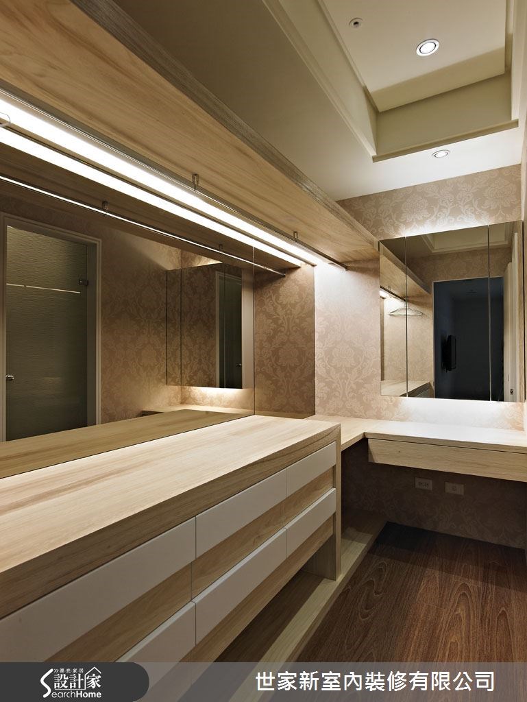60坪新成屋(5年以下)＿新古典更衣間案例圖片＿世家新室內裝修有限公司＿世家新_05之22