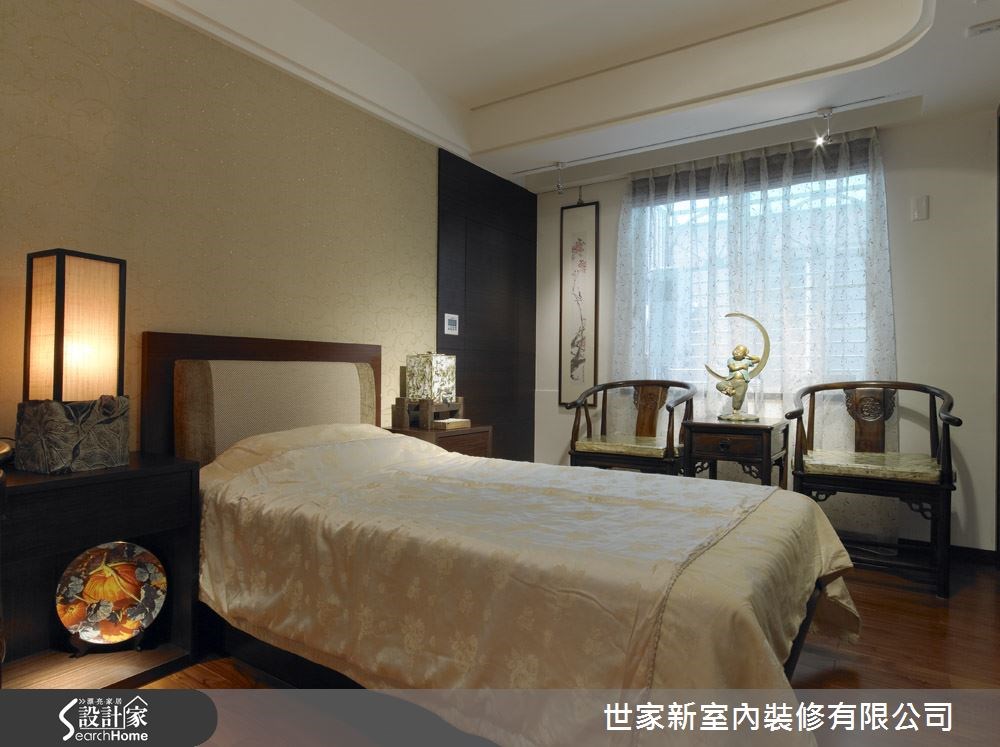 13坪中古屋(5~15年)＿人文禪風臥室案例圖片＿世家新室內裝修有限公司＿世家新_07之13