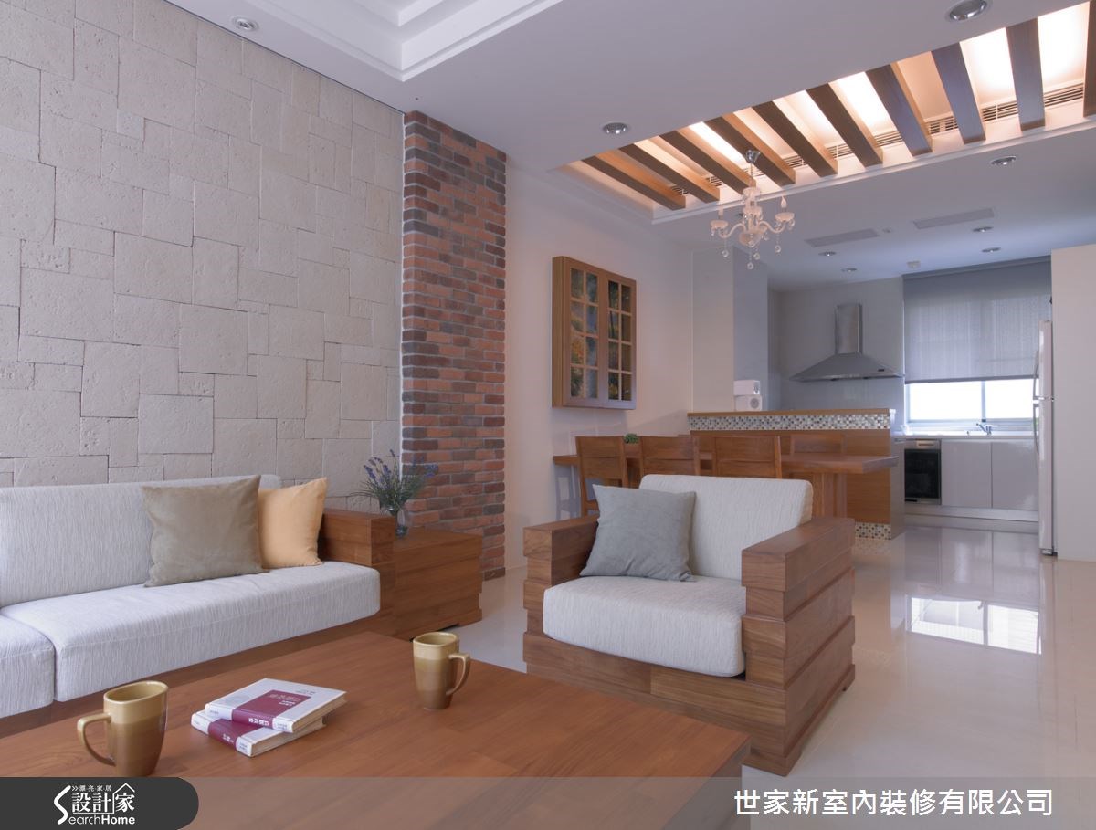 80坪中古屋(5~15年)＿混搭風客廳案例圖片＿世家新室內裝修有限公司＿世家新_08之3