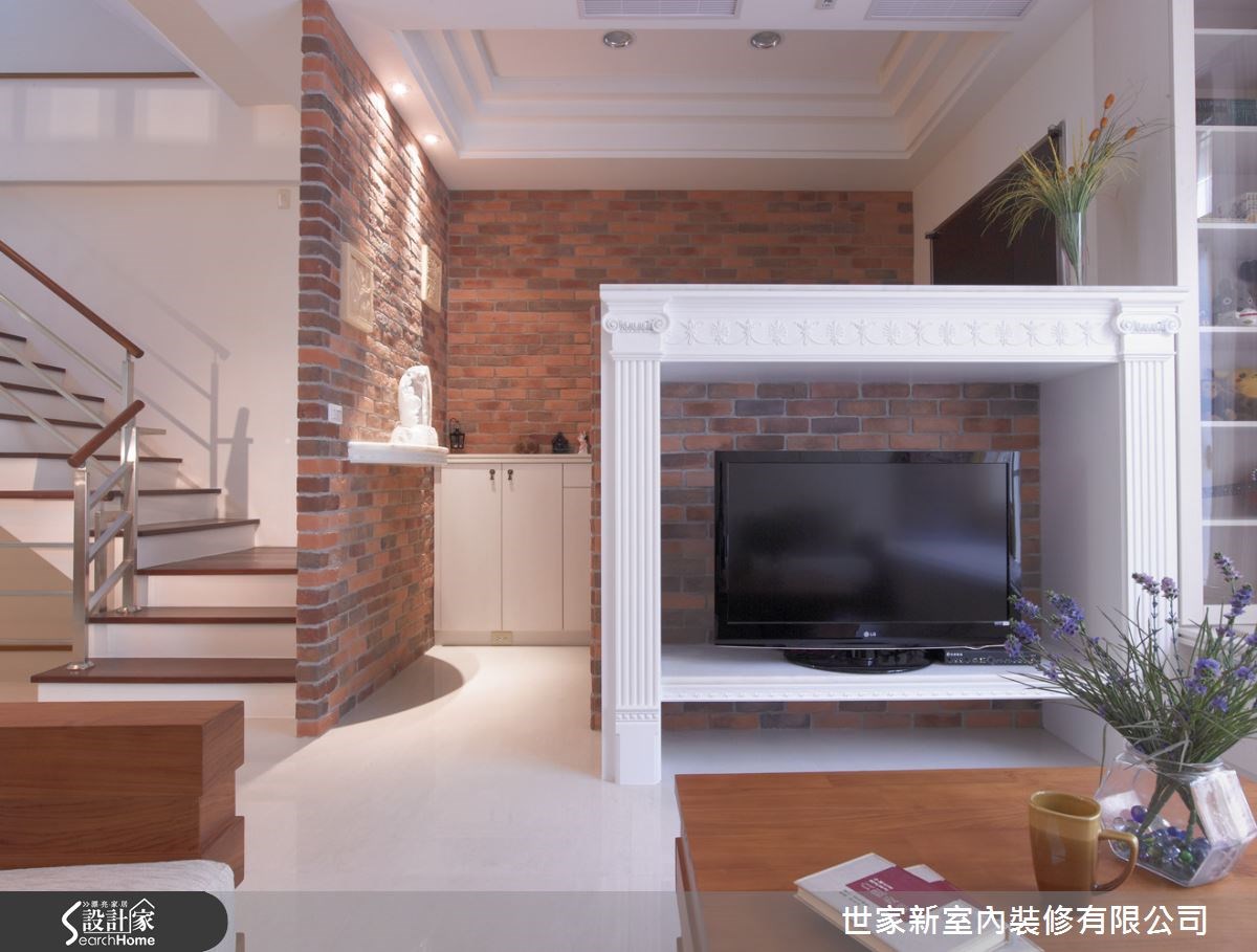 80坪中古屋(5~15年)＿混搭風客廳樓梯案例圖片＿世家新室內裝修有限公司＿世家新_08之6