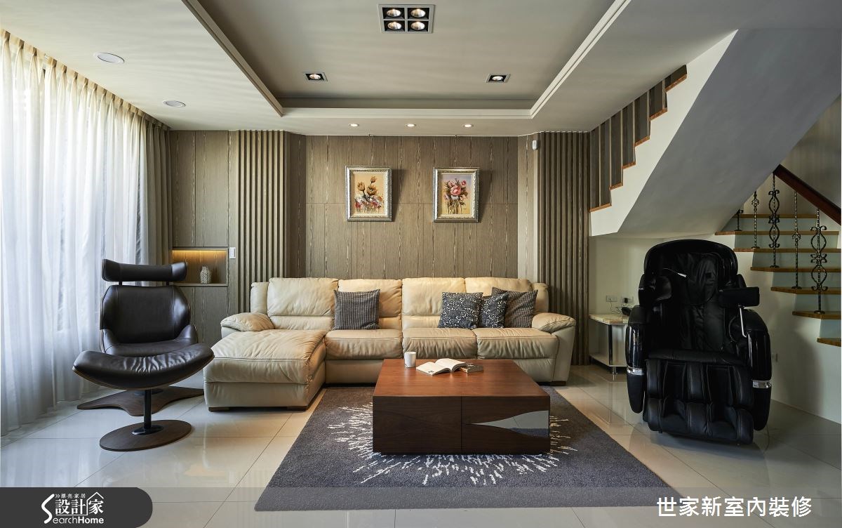 70坪老屋(16~30年)＿休閒風客廳案例圖片＿世家新室內裝修有限公司＿世家新_11之1