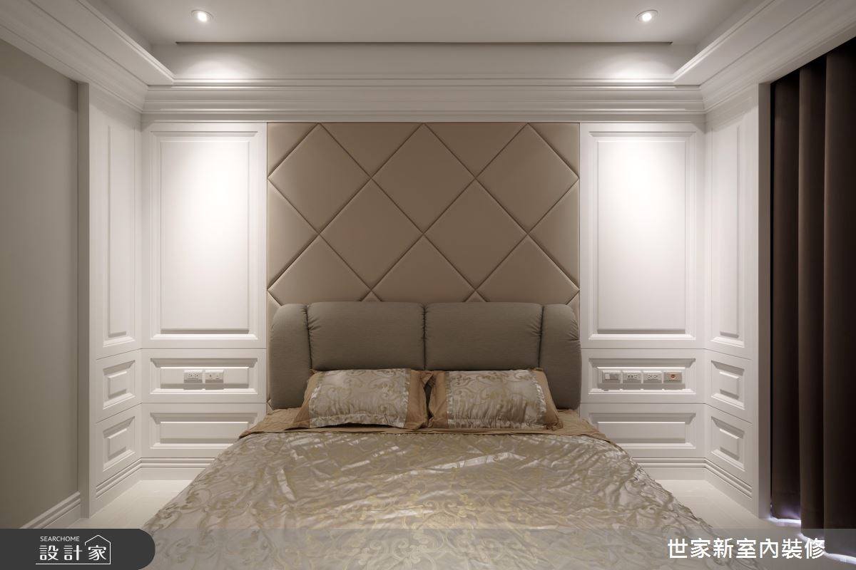 45坪新成屋(5年以下)＿新古典臥室案例圖片＿世家新室內裝修有限公司＿世家新_12之11