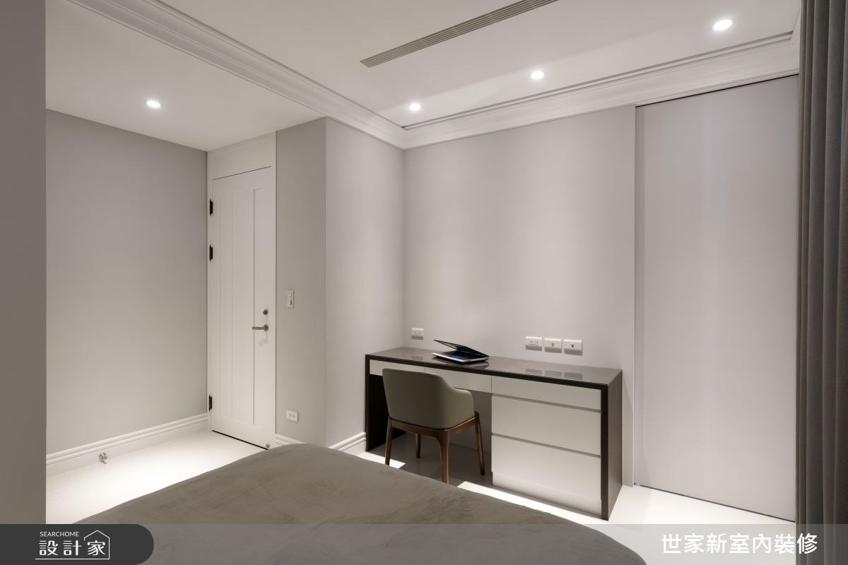 45坪新成屋(5年以下)＿新古典臥室案例圖片＿世家新室內裝修有限公司＿世家新_12之15
