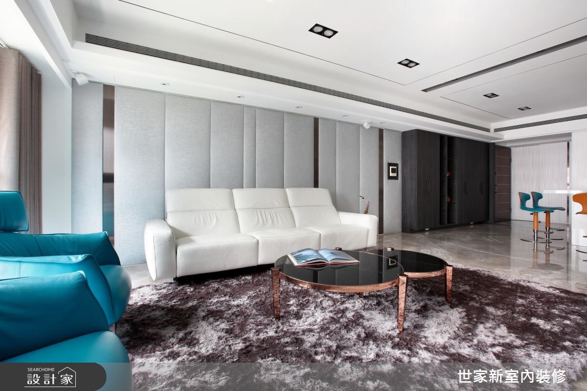 85坪新成屋(5年以下)＿現代風客廳案例圖片＿世家新室內裝修有限公司＿世家新_13之3