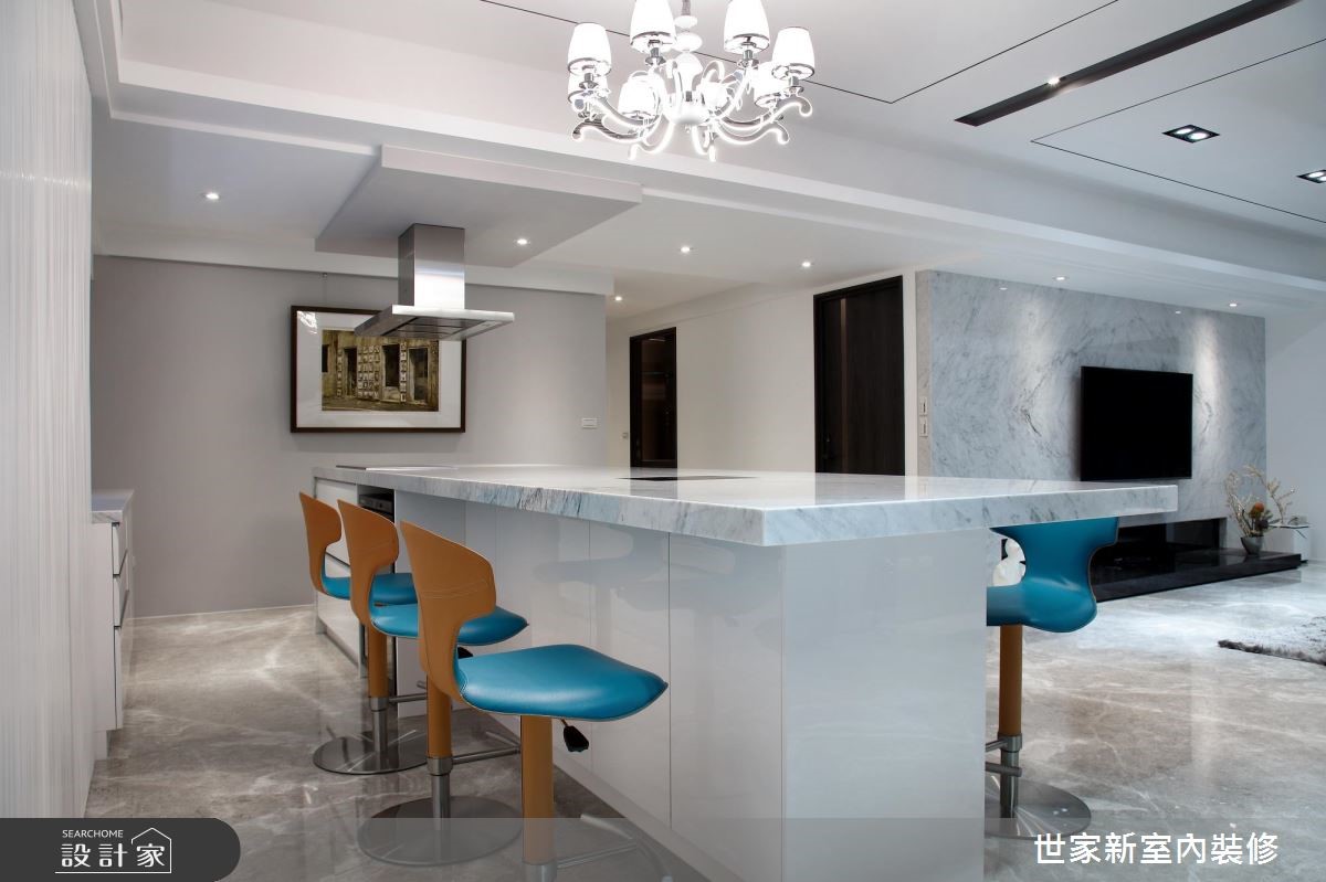 85坪新成屋(5年以下)＿現代風吧檯案例圖片＿世家新室內裝修有限公司＿世家新_13之10