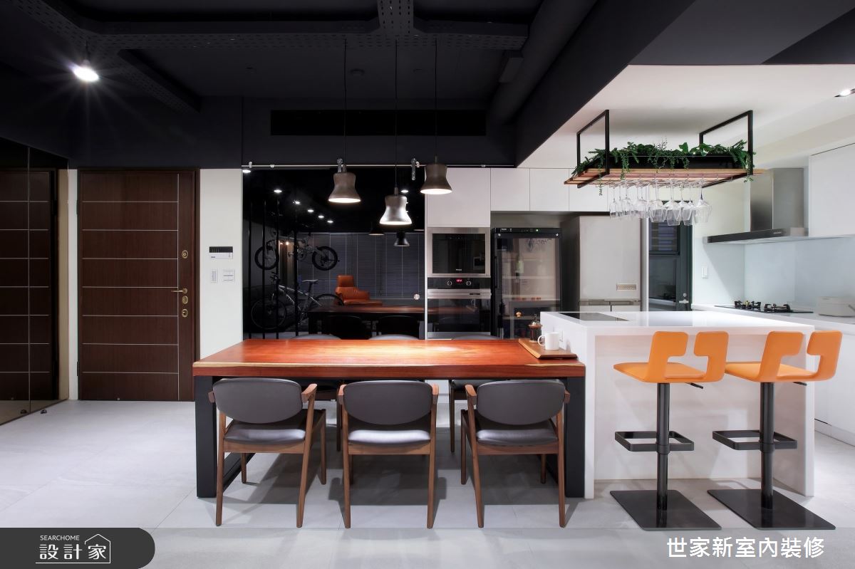 39坪新成屋(5年以下)＿混搭風餐廳吧檯案例圖片＿世家新室內裝修有限公司＿世家新_16之6