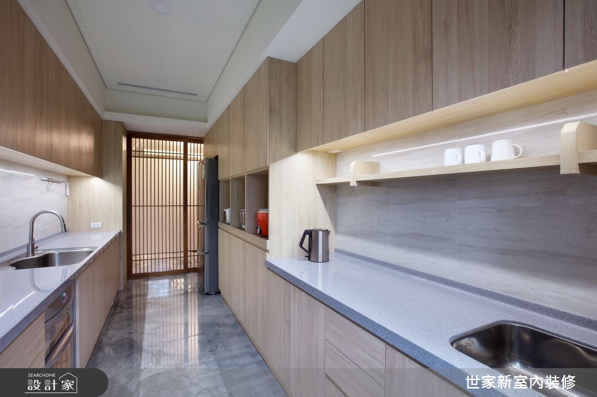 55坪新成屋(5年以下)＿人文禪風廚房案例圖片＿世家新室內裝修有限公司＿世家新_17之3