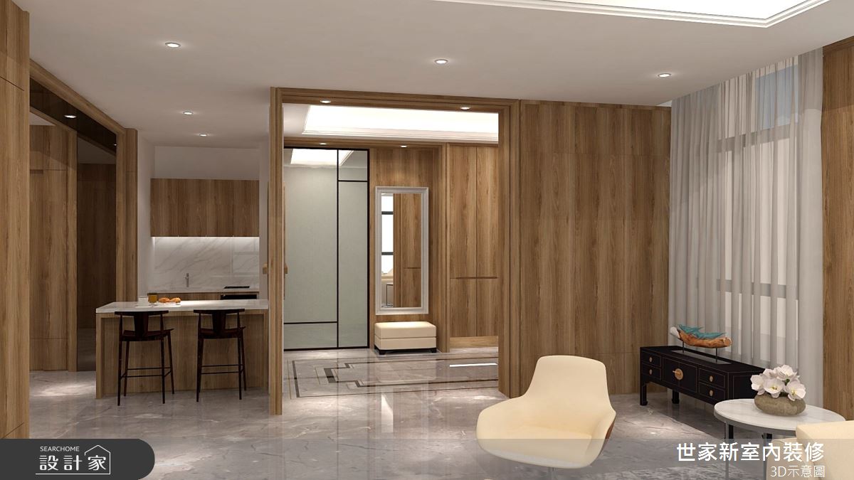 110坪新成屋(5年以下)＿人文禪風案例圖片＿世家新室內裝修有限公司＿世家新_19之2