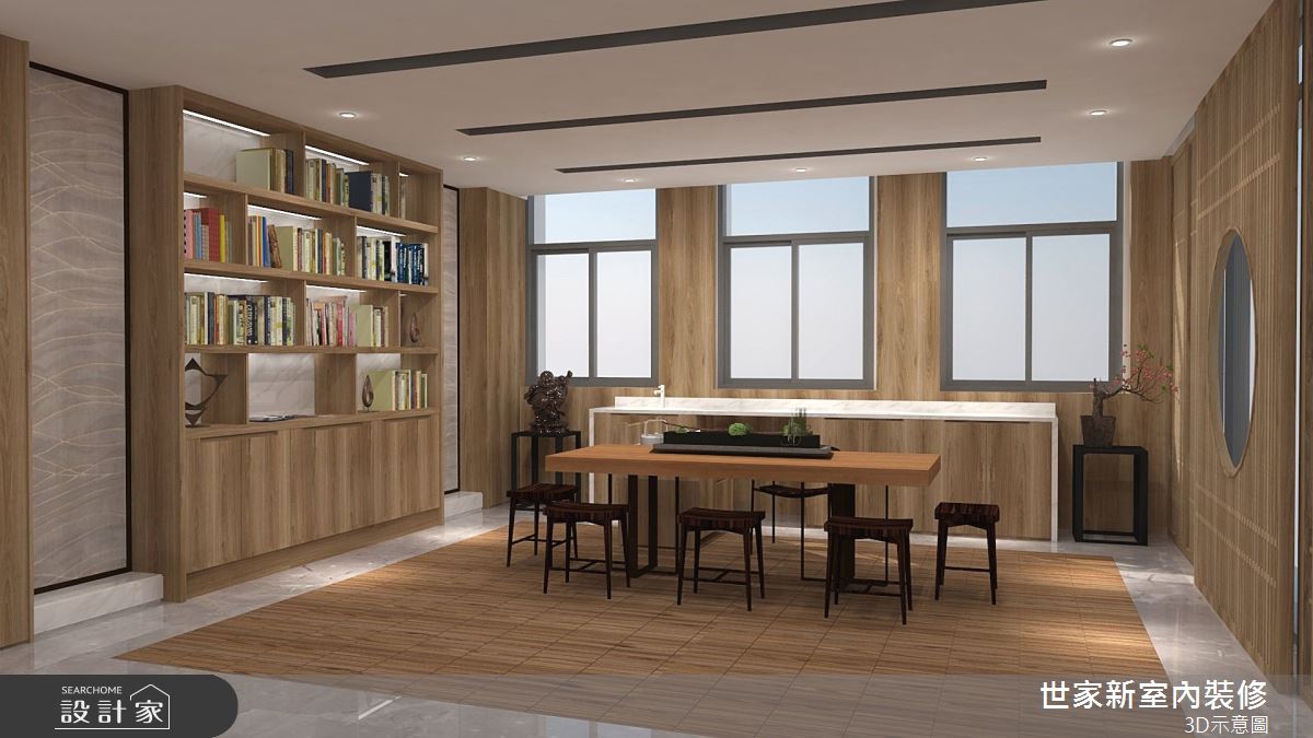 110坪新成屋(5年以下)＿人文禪風書房多功能室案例圖片＿世家新室內裝修有限公司＿世家新_19之7