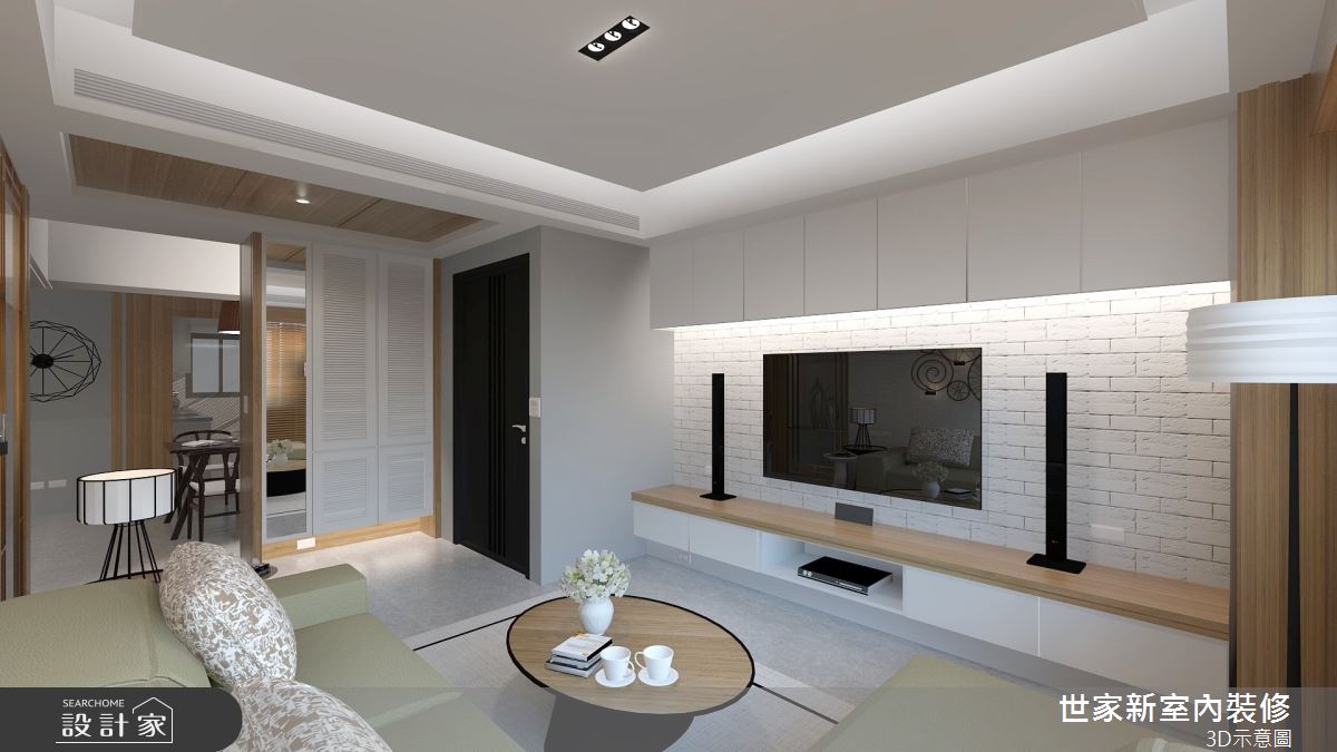 老屋(16~30年)＿自然人文風客廳案例圖片＿世家新室內裝修有限公司＿世家新_20之2