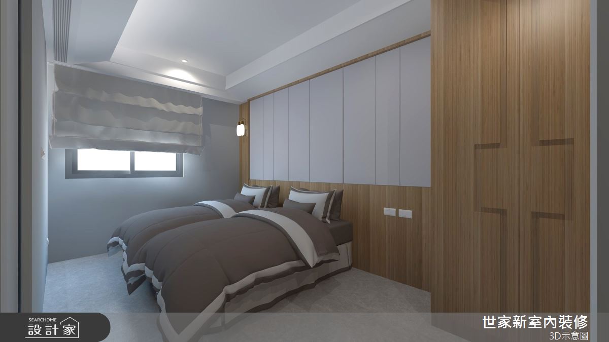 老屋(16~30年)＿自然人文風臥室案例圖片＿世家新室內裝修有限公司＿世家新_20之15