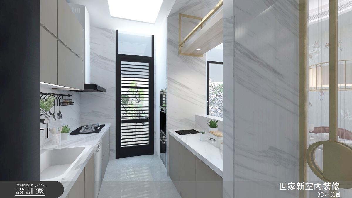 110坪預售屋＿混搭風廚房案例圖片＿世家新室內裝修有限公司＿世家新_21之7
