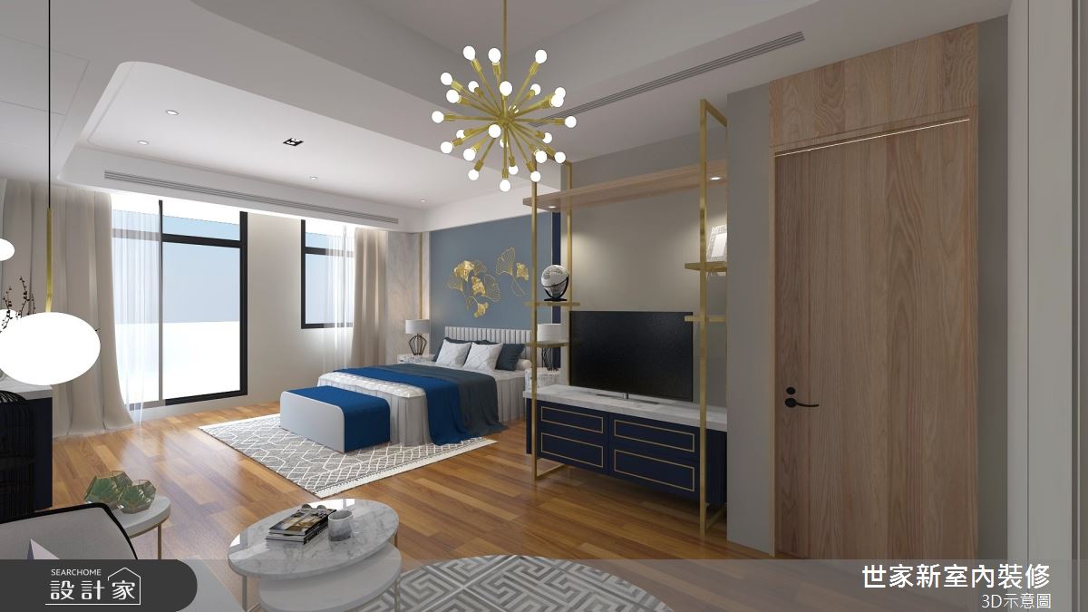 110坪預售屋＿混搭風臥室案例圖片＿世家新室內裝修有限公司＿世家新_21之12