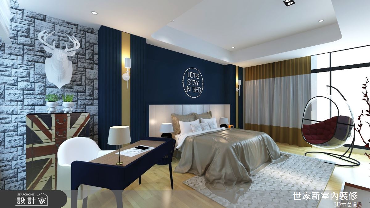 110坪預售屋＿混搭風臥室案例圖片＿世家新室內裝修有限公司＿世家新_21之19