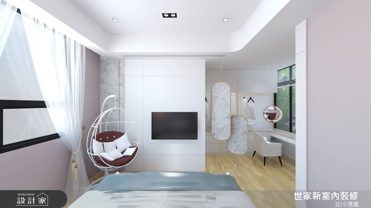 110坪預售屋＿混搭風臥室案例圖片＿世家新室內裝修有限公司＿世家新_21之23