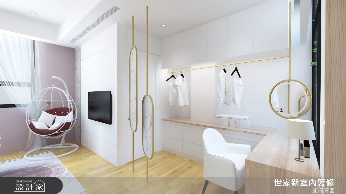 110坪預售屋＿混搭風更衣間案例圖片＿世家新室內裝修有限公司＿世家新_21之24