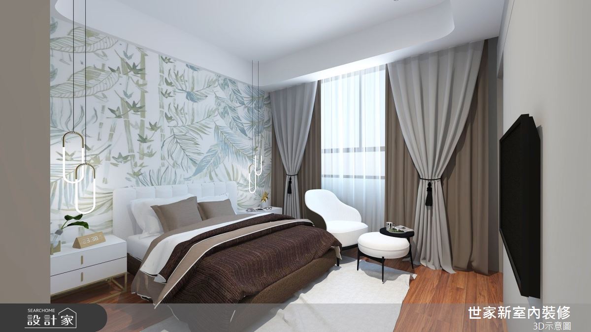 110坪預售屋＿混搭風臥室案例圖片＿世家新室內裝修有限公司＿世家新_21之27