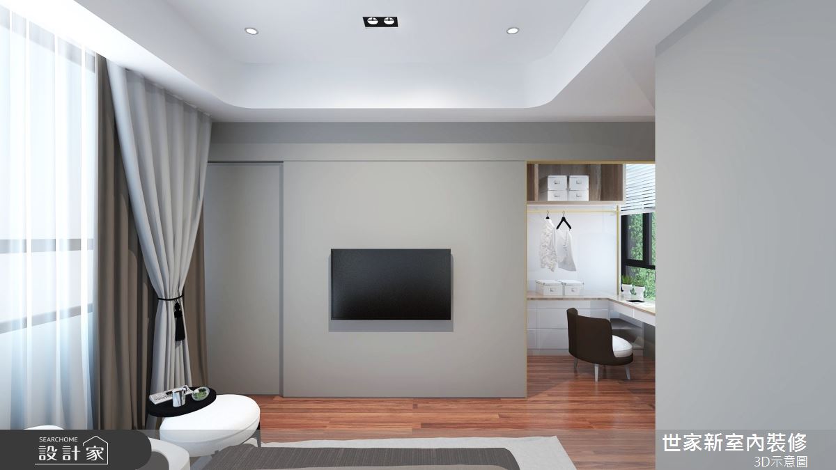 110坪預售屋＿混搭風臥室案例圖片＿世家新室內裝修有限公司＿世家新_21之29