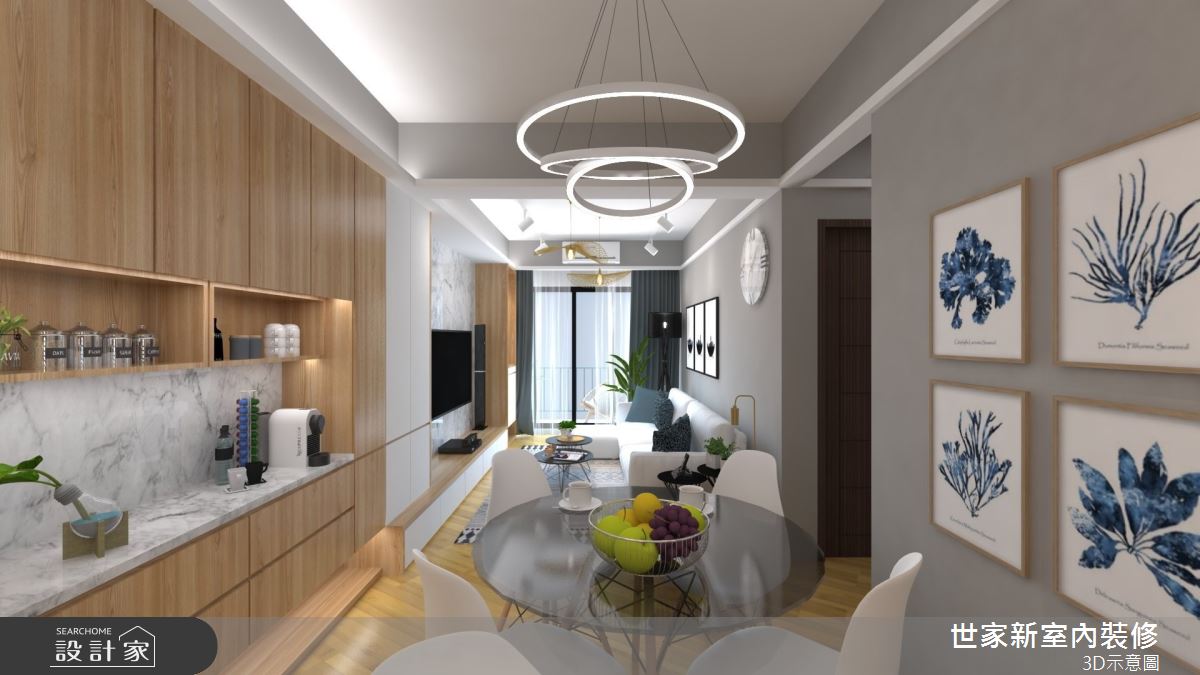 20坪預售屋＿美式風餐廳案例圖片＿世家新室內裝修有限公司＿世家新_25之4