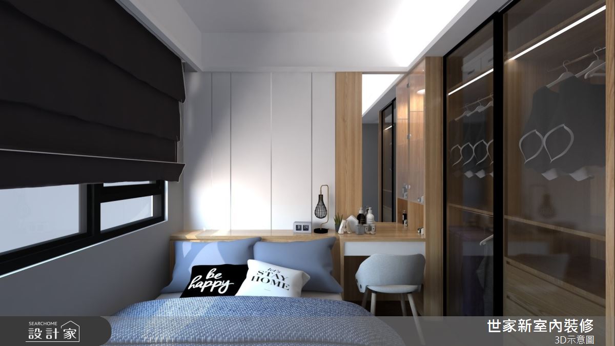 20坪預售屋＿美式風臥室案例圖片＿世家新室內裝修有限公司＿世家新_25之6