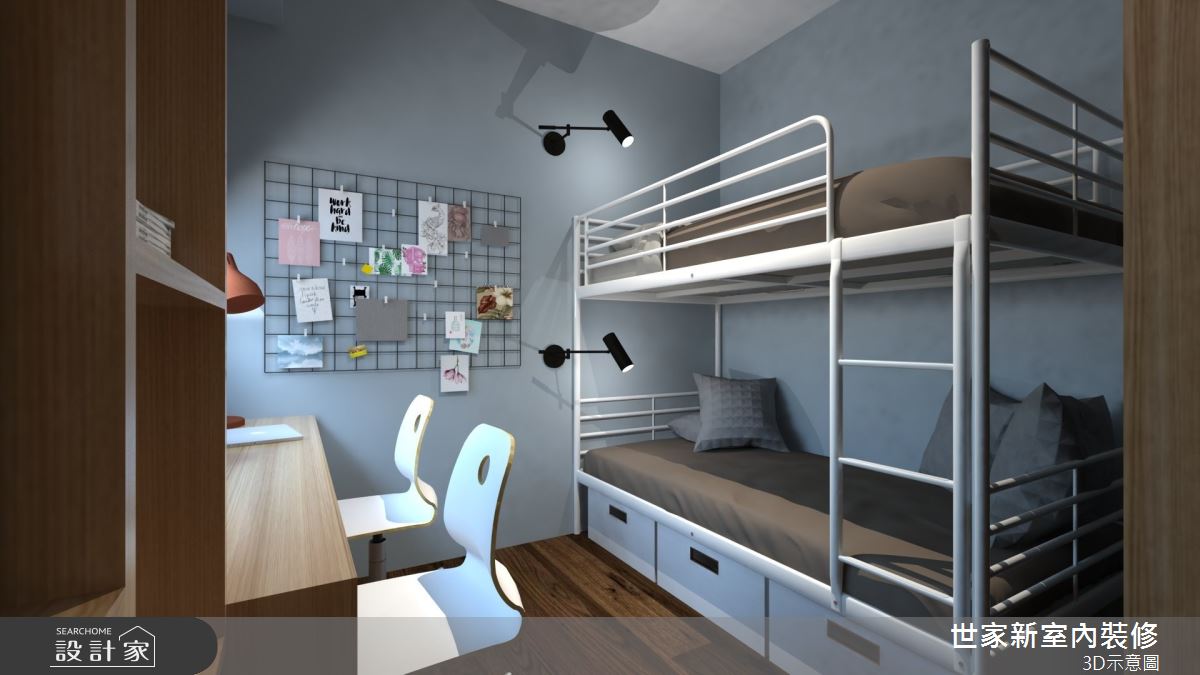 20坪預售屋＿美式風臥室案例圖片＿世家新室內裝修有限公司＿世家新_25之9