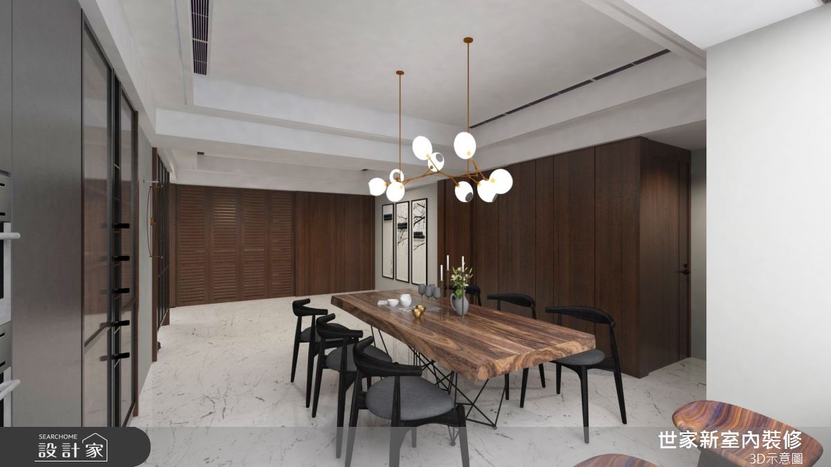 56坪新成屋(5年以下)＿新中式風餐廳案例圖片＿世家新室內裝修有限公司＿世家新_27之8