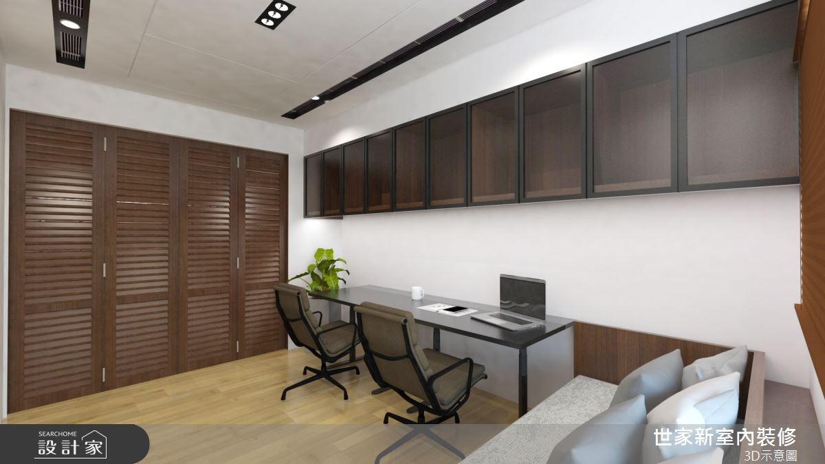 56坪新成屋(5年以下)＿新中式風書房臥榻案例圖片＿世家新室內裝修有限公司＿世家新_27之11