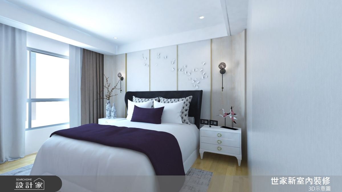 56坪新成屋(5年以下)＿新中式風臥室案例圖片＿世家新室內裝修有限公司＿世家新_27之13