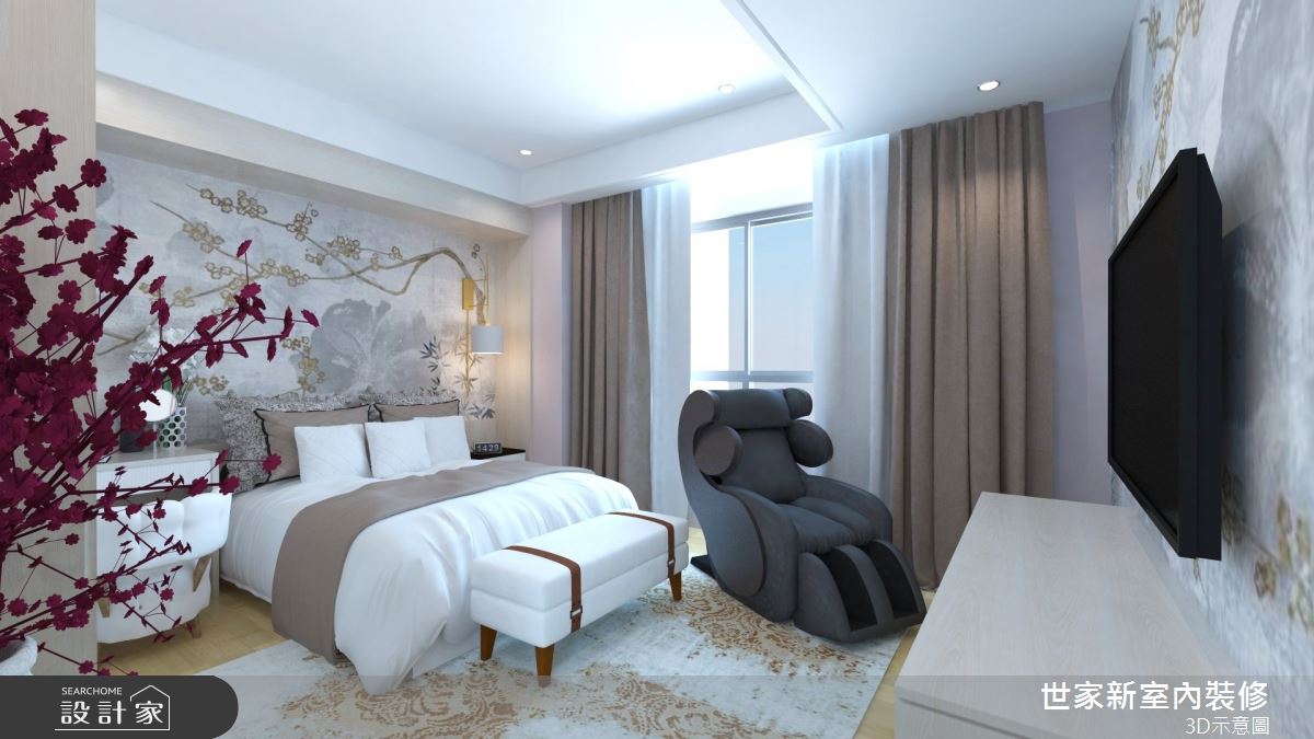 56坪新成屋(5年以下)＿新中式風臥室案例圖片＿世家新室內裝修有限公司＿世家新_27之16