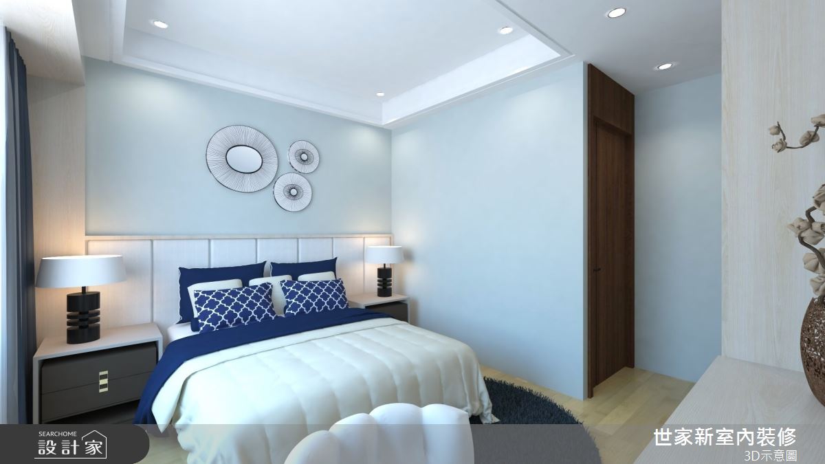 56坪新成屋(5年以下)＿新中式風臥室案例圖片＿世家新室內裝修有限公司＿世家新_27之18
