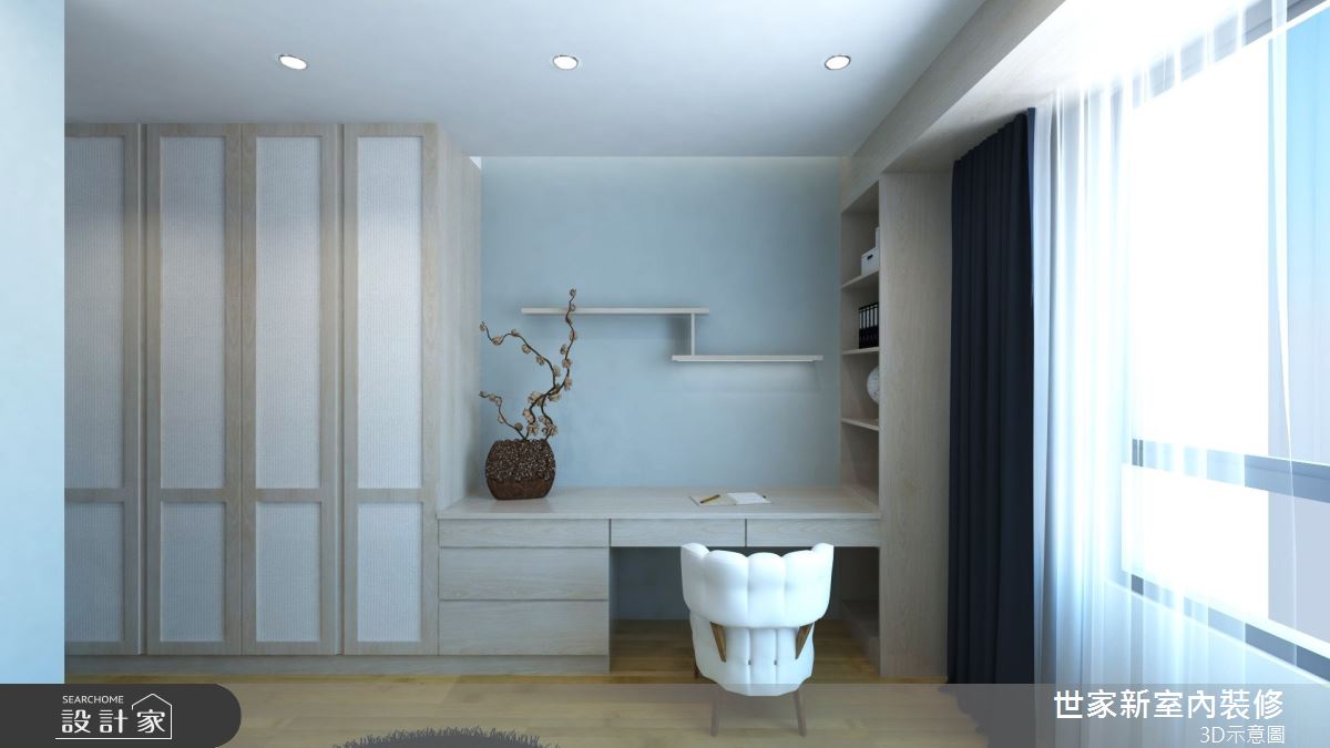 56坪新成屋(5年以下)＿新中式風臥室案例圖片＿世家新室內裝修有限公司＿世家新_27之19