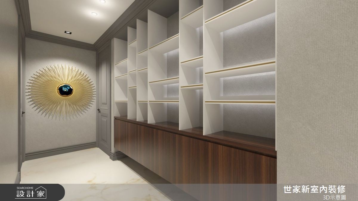 55坪新成屋(5年以下)＿奢華風玄關走廊案例圖片＿世家新室內裝修有限公司＿世家新_28之6