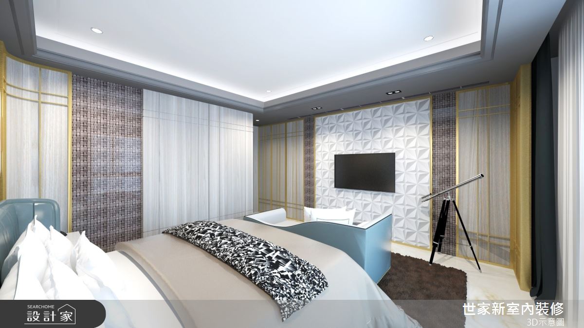 55坪新成屋(5年以下)＿奢華風臥室案例圖片＿世家新室內裝修有限公司＿世家新_28之12