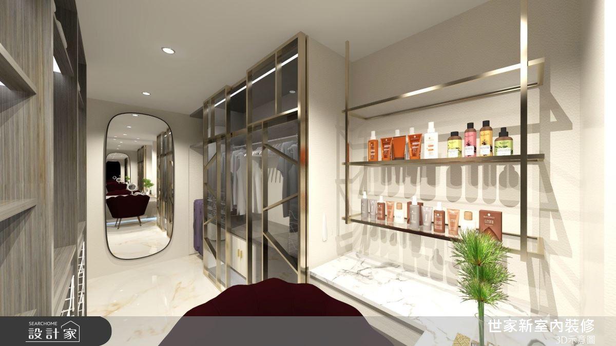 55坪新成屋(5年以下)＿奢華風更衣間案例圖片＿世家新室內裝修有限公司＿世家新_28之20