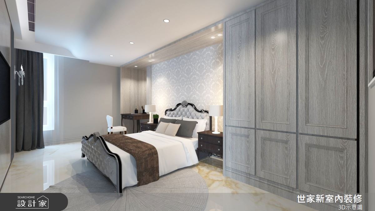 55坪新成屋(5年以下)＿奢華風臥室案例圖片＿世家新室內裝修有限公司＿世家新_28之14