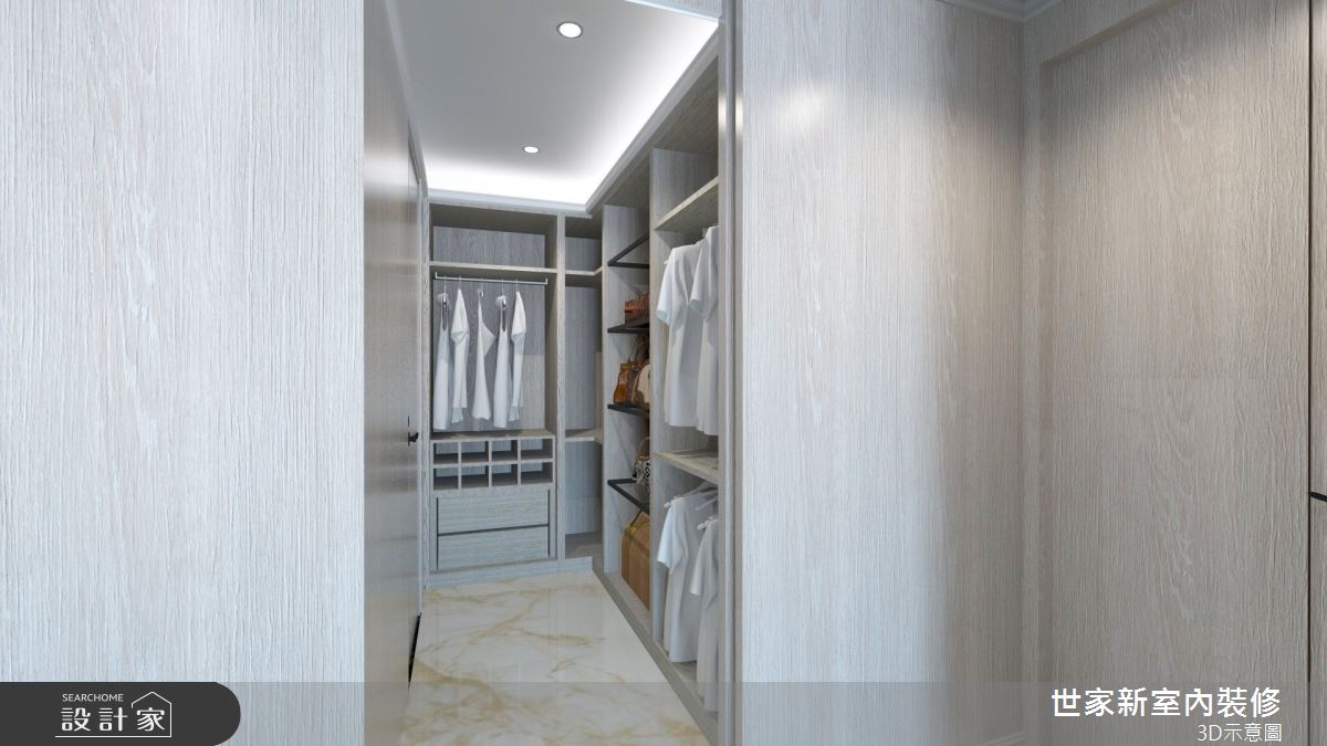 55坪新成屋(5年以下)＿奢華風更衣間案例圖片＿世家新室內裝修有限公司＿世家新_28之13