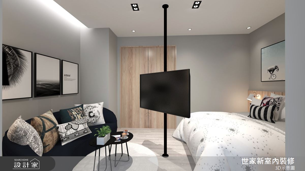 63坪老屋(16~30年)＿簡約風臥室案例圖片＿世家新室內裝修有限公司＿世家新_29之6