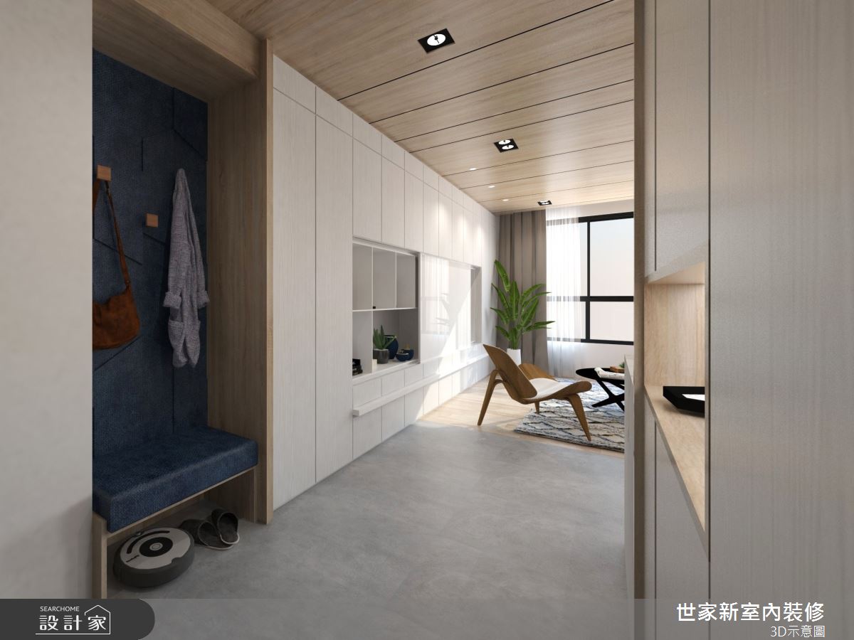 36坪新成屋(5年以下)＿現代風玄關案例圖片＿世家新室內裝修有限公司＿世家新_30之1
