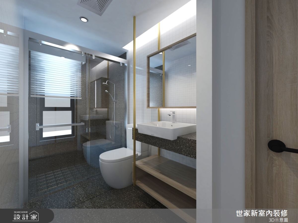 36坪新成屋(5年以下)＿現代風浴室案例圖片＿世家新室內裝修有限公司＿世家新_30之433