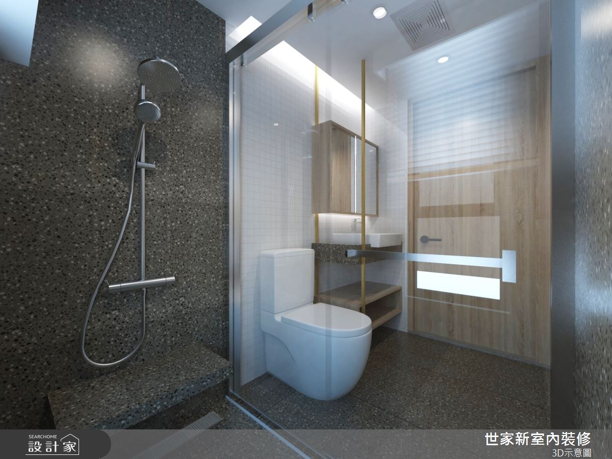 36坪新成屋(5年以下)＿現代風浴室案例圖片＿世家新室內裝修有限公司＿世家新_30之21