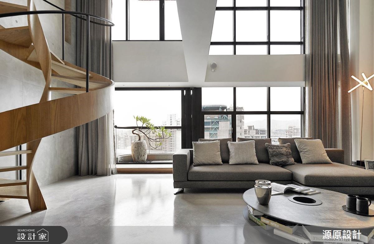 45坪中古屋(5~15年)＿現代風客廳樓梯案例圖片＿源原設計 Peny Hsieh Interiors＿源原_06之2