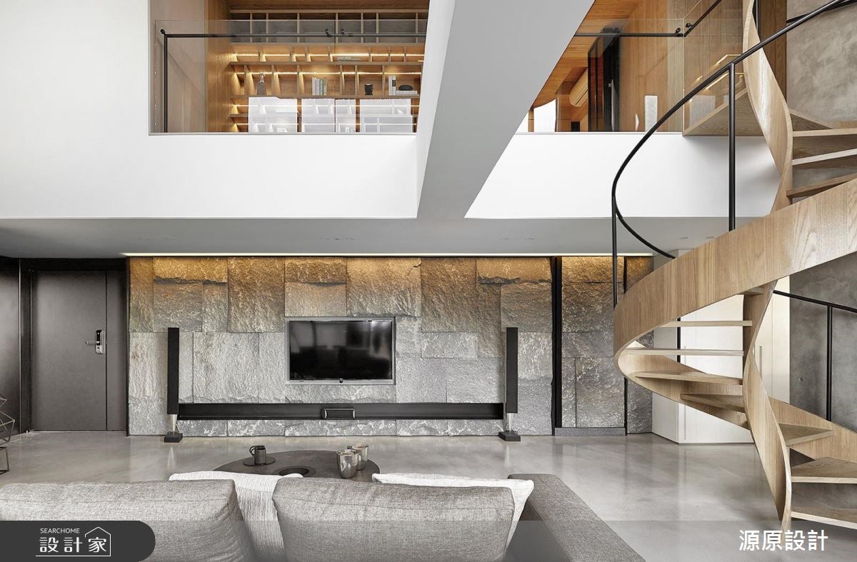 45坪中古屋(5~15年)＿現代風客廳樓梯案例圖片＿源原設計 Peny Hsieh Interiors＿源原_06之4
