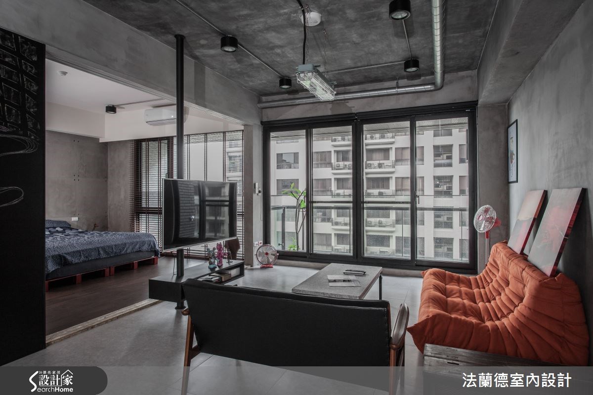 26坪新成屋(5年以下)＿工業風客廳案例圖片＿法蘭德室內設計＿法蘭德_09之1