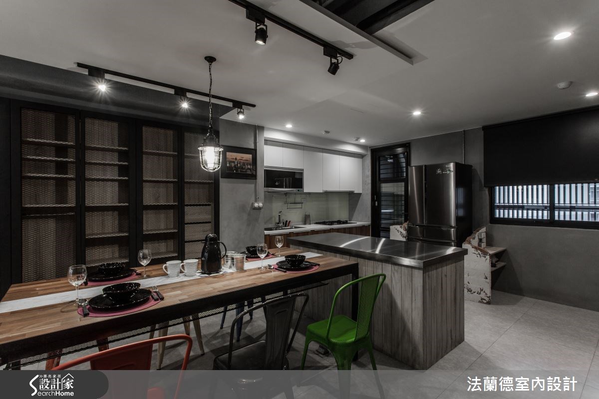 26坪新成屋(5年以下)＿工業風餐廳案例圖片＿法蘭德室內設計＿法蘭德_09之17
