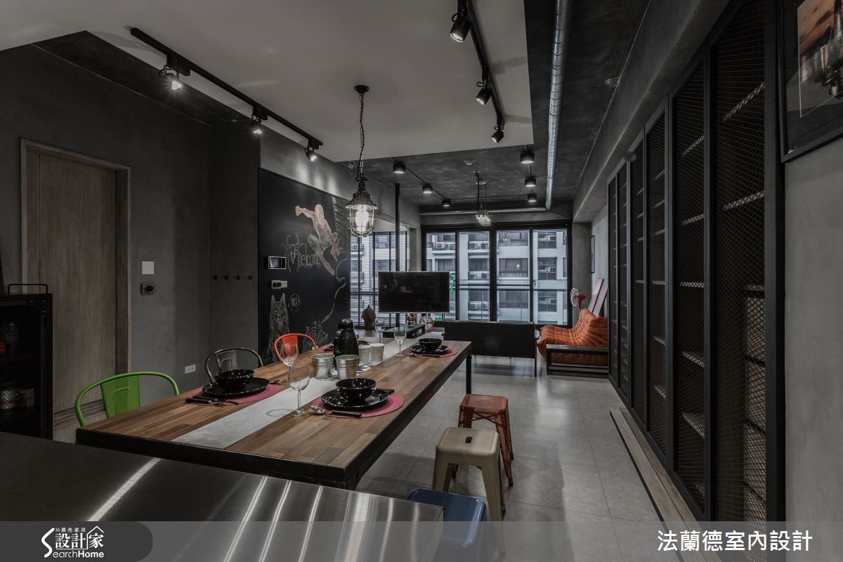 26坪新成屋(5年以下)＿工業風餐廳案例圖片＿法蘭德室內設計＿法蘭德_09之18