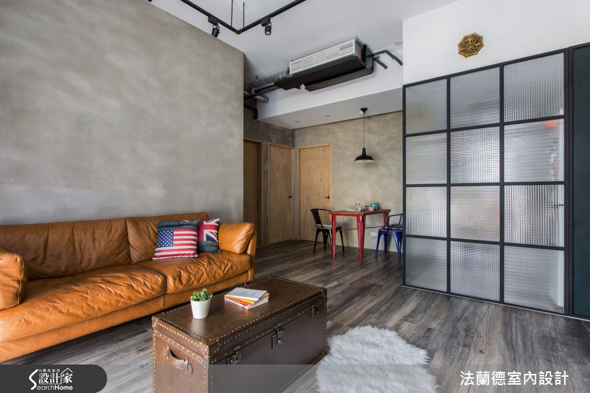 30坪新成屋(5年以下)＿工業風客廳案例圖片＿法蘭德室內設計＿法蘭德_18之2